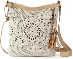 The Sak Lucia Crossbody Purse - Hand Crochet Women's Handbag for Everyday & Travel - Cross Body Bag With Zipper Pockets