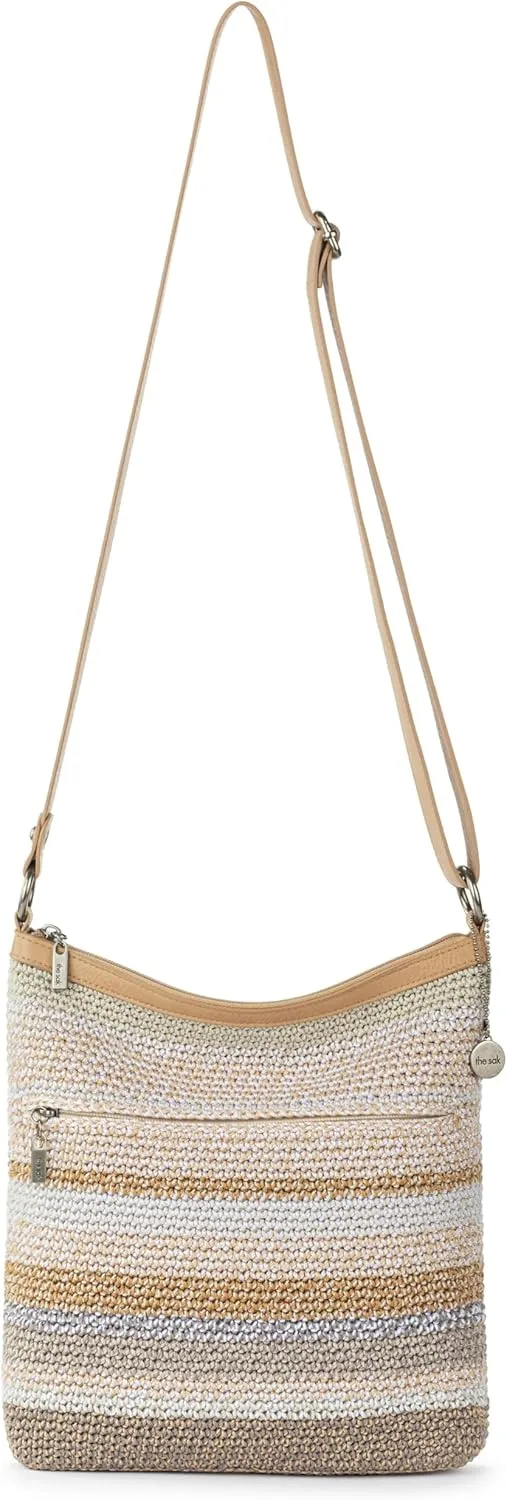 The Sak Lucia Crossbody Purse - Hand Crochet Women's Handbag for Everyday & Travel - Cross Body Bag With Zipper Pockets