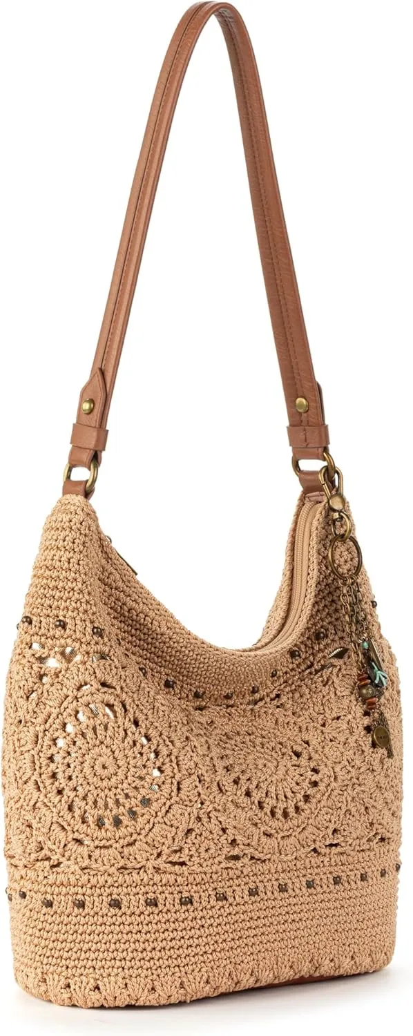 The Sak Sequoia Hobo Bag - Hand Crochet Large Women's Purse for Everyday & Travel - Durable Handbag & Tote With Zipper Pocket