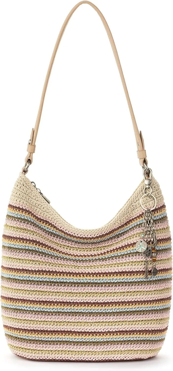 The Sak Sequoia Hobo Bag - Hand Crochet Large Women's Purse for Everyday & Travel - Durable Handbag & Tote With Zipper Pocket