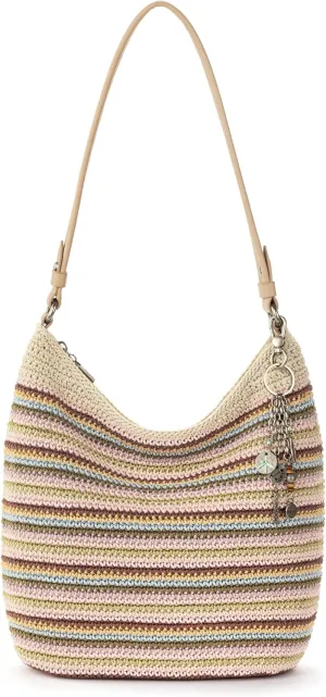 The Sak Sequoia Hobo Bag - Hand Crochet Large Women's Purse for Everyday & Travel - Durable Handbag & Tote With Zipper Pocket