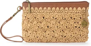 The Sak Vita Wristlet Purse - Small Hand Crochet Women's Clutch for Everyday & Travel - Mini Handbag With Card Slots & Zipper