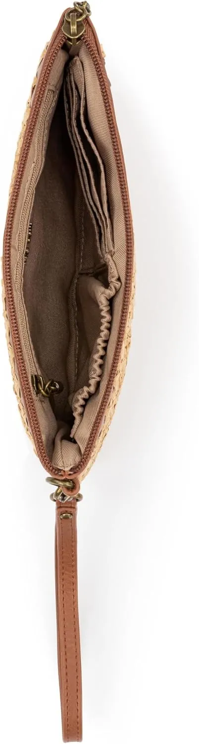 The Sak Vita Wristlet Purse - Small Hand Crochet Women's Clutch for Everyday & Travel - Mini Handbag With Card Slots & Zipper