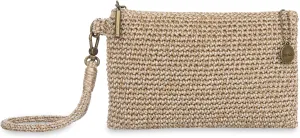The Sak Vita Wristlet Purse - Small Hand Crochet Women's Clutch for Everyday & Travel - Mini Handbag With Card Slots & Zipper