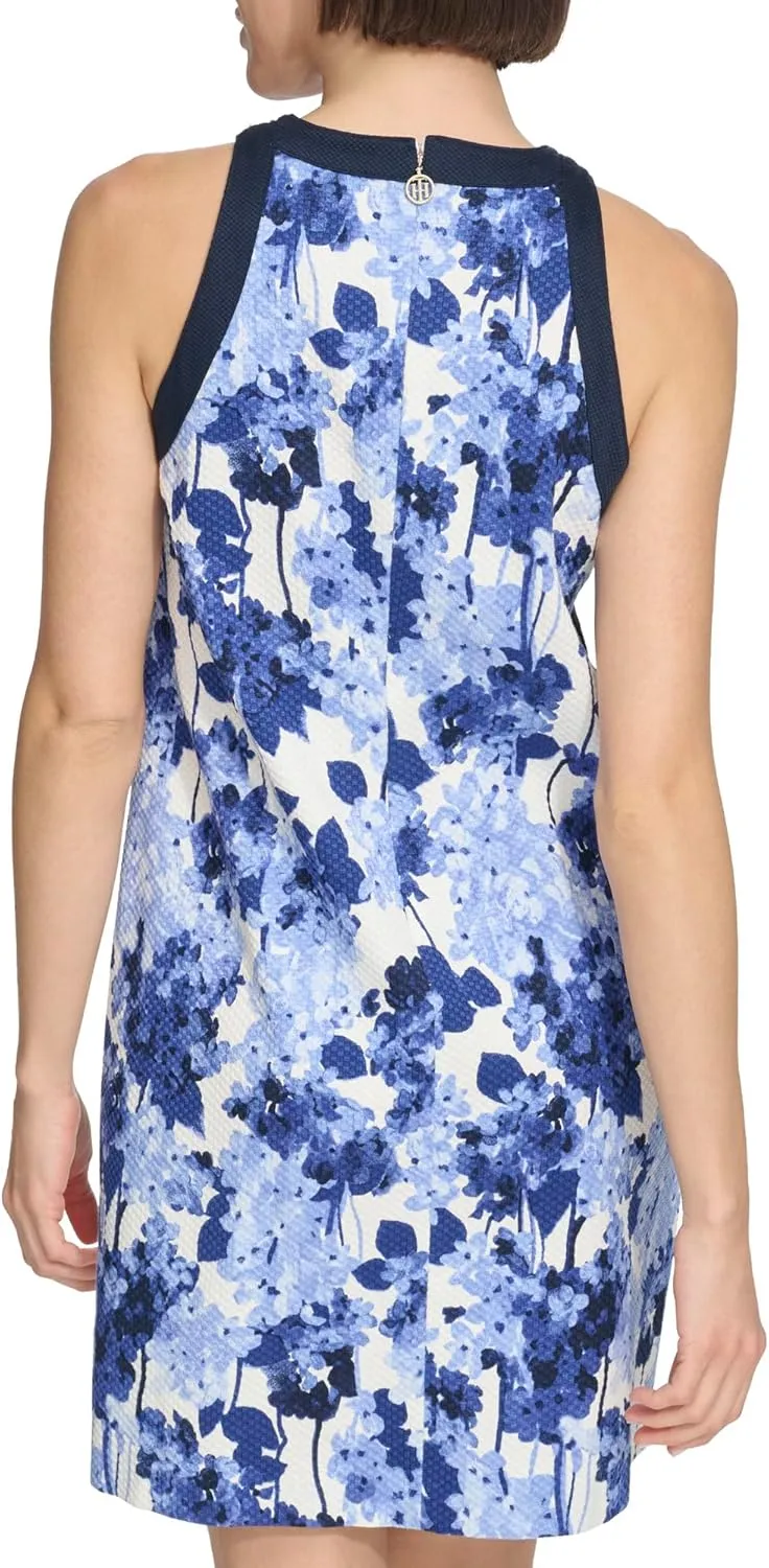 Tommy Hilfiger Women's Textured Halter Shift Dress