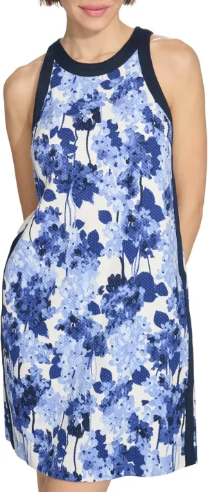 Tommy Hilfiger Women's Textured Halter Shift Dress