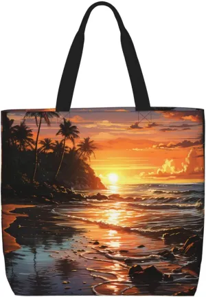 Tote Bag Large Capacity Grocery Bag With Zipper Complex geometric designs Shopping Bag Shoulder Bag for Women