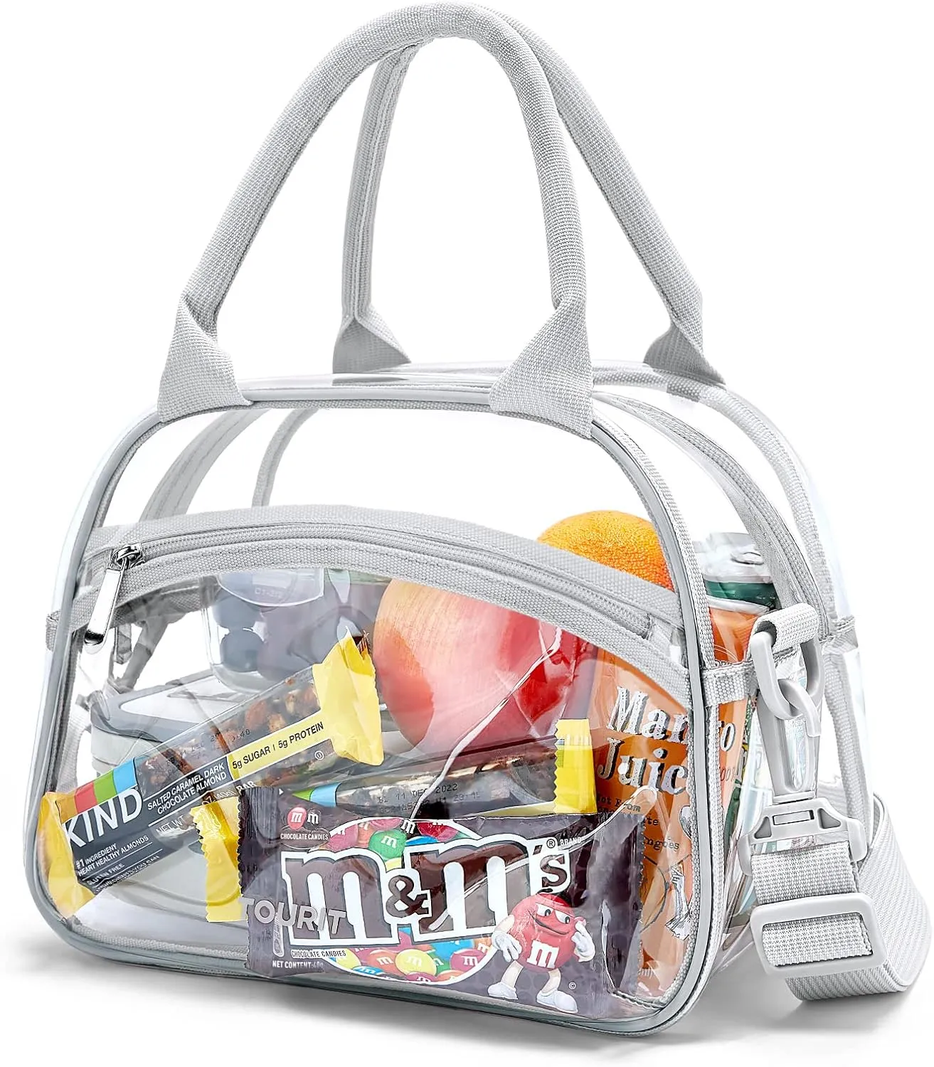 TOURIT Stadium Approved Clear Lunch Bag Transparent Bag with Adjustable Strap Clear Lunch Box for Women Men Work