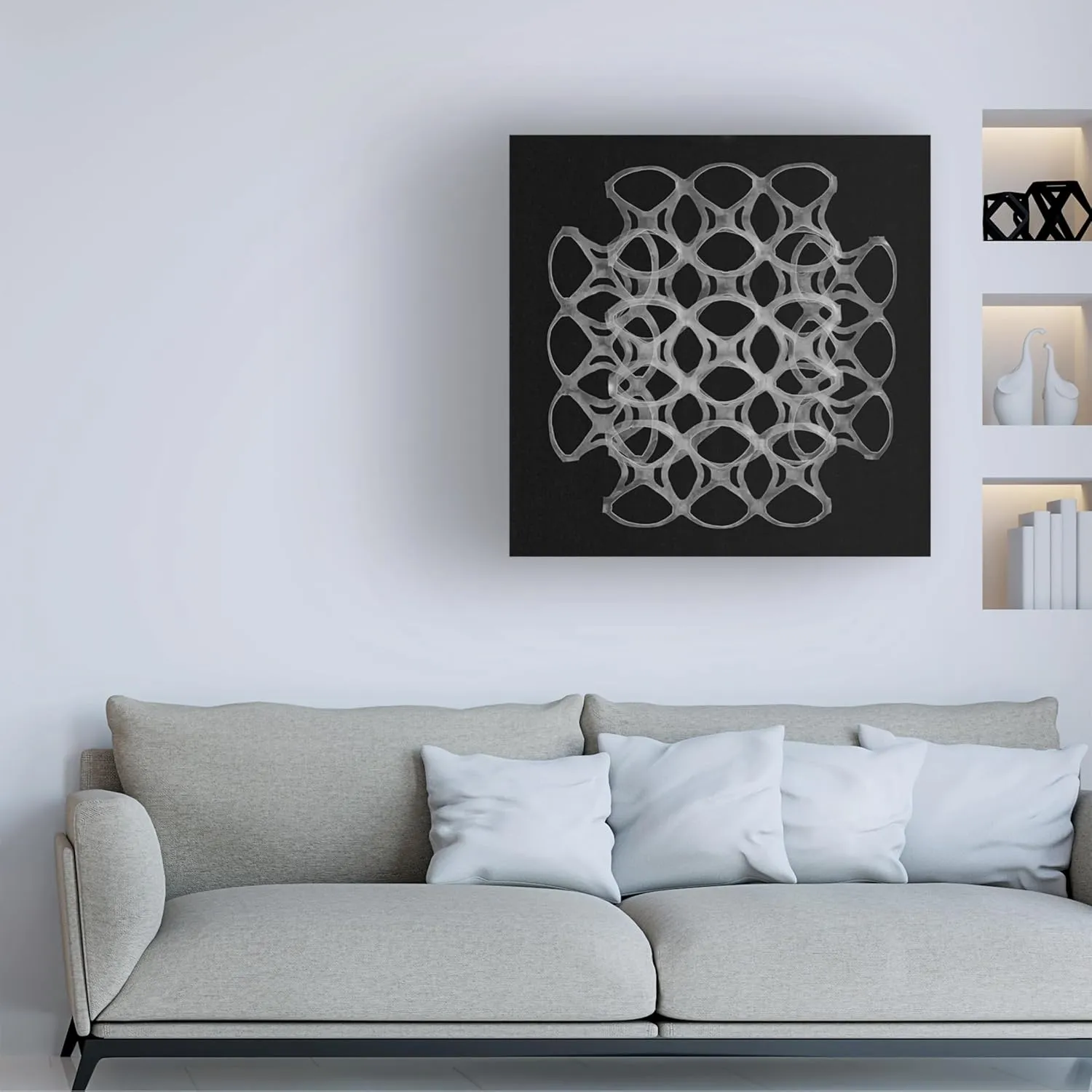 Trademark Fine Art Canvas Wall Art - Berry Rosenthal 'Six Pack Holders II' Wall Art for Living Room, Bedroom, or Office Décor
