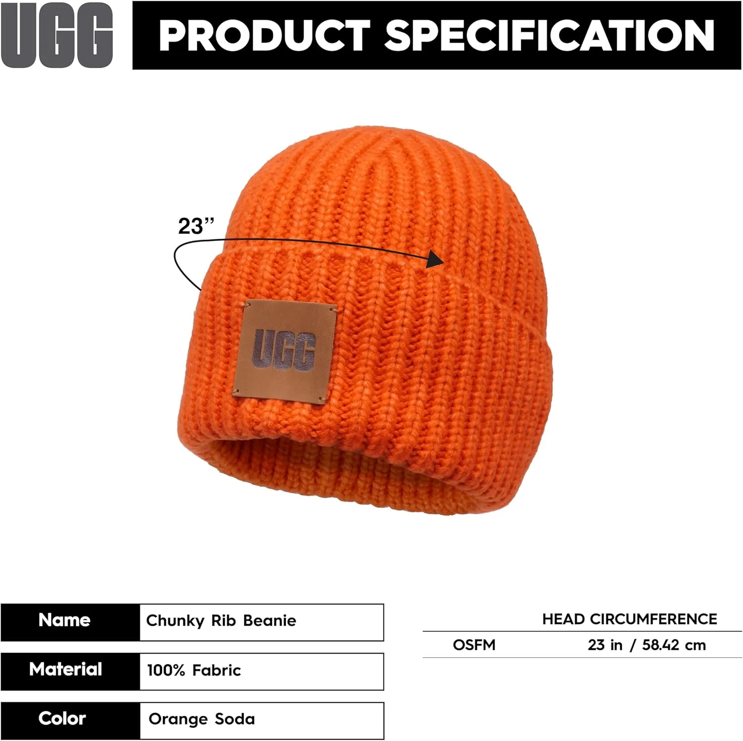 UGG Women's Chunky Rib Beanie