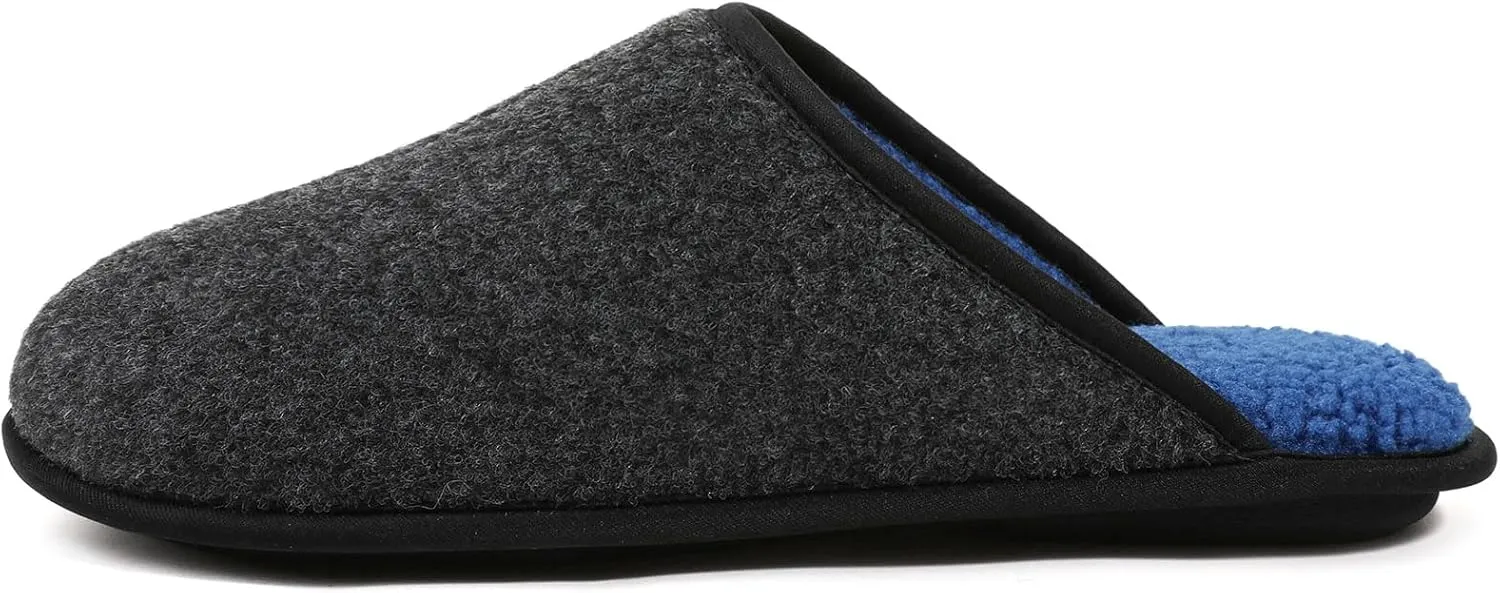ULTRAIDEAS Casual Slippers for Men, Slip On Men's Slippers with Memory Foam & Rubber Sole Indoor