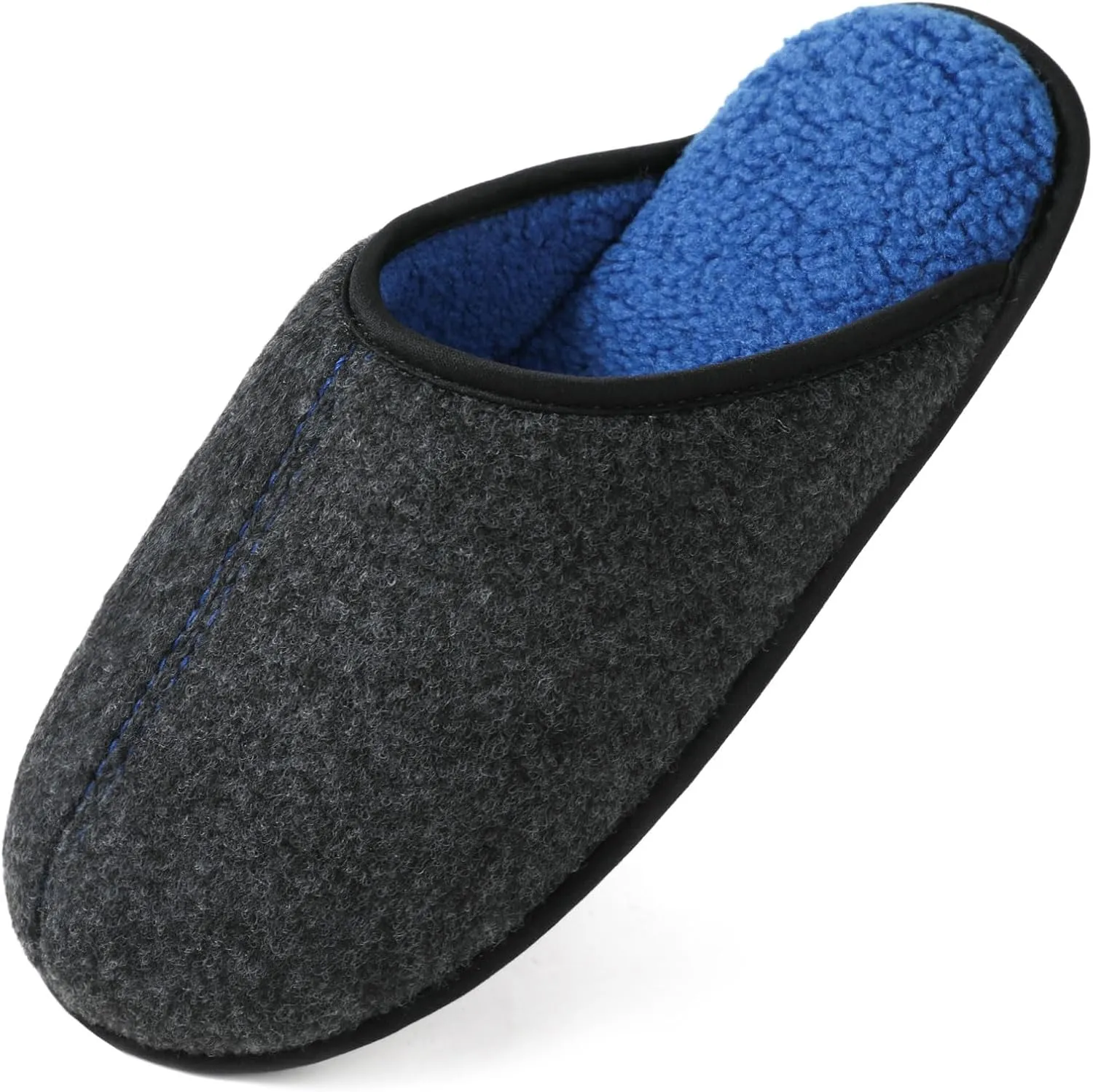 ULTRAIDEAS Casual Slippers for Men, Slip On Men's Slippers with Memory Foam & Rubber Sole Indoor