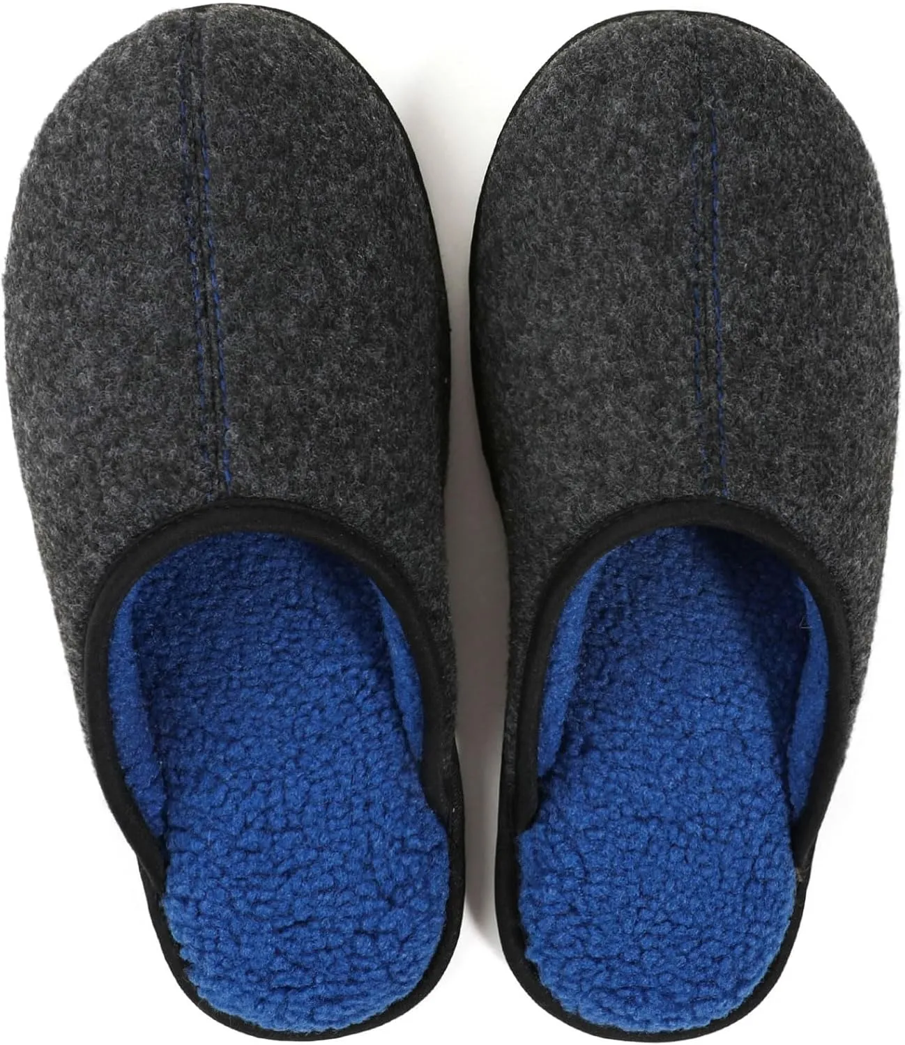 ULTRAIDEAS Casual Slippers for Men, Slip On Men's Slippers with Memory Foam & Rubber Sole Indoor