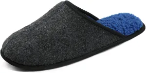 ULTRAIDEAS Casual Slippers for Men, Slip On Men's Slippers with Memory Foam & Rubber Sole Indoor