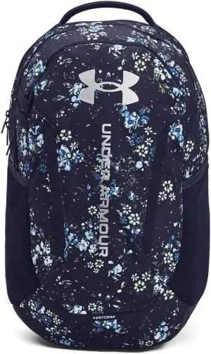 Under Armour Unisex-Adult Hustle 6.0 Backpack, (410) Midnight Navy/Midnight Navy/Metallic Silver, One Size Fits Most