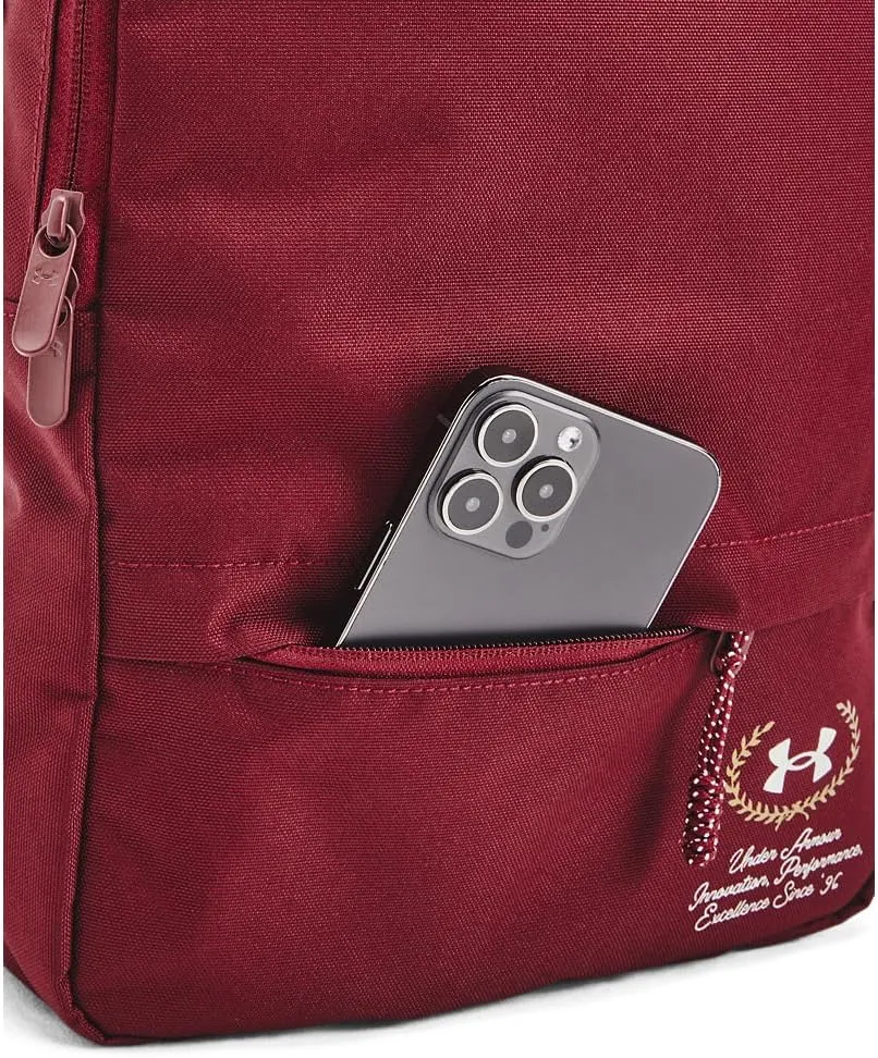 Under Armour Unisex Loudon Backpack Small, (625) Cardinal/Cardinal/Metallic Trophy Gold, One Size Fits Most