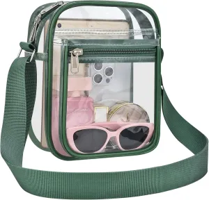 USPECLARE Clear Purse Bag for Stadium Events Clear Messenger Bag for Men and Women