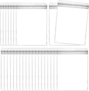 uxcell 100pcs PVC Jewelry Bags 3.1 x 4.7 Inch Self Seal Jewelry Pouches Clear Zipper Bags for Necklace Ring Earring Jewelry Packaging, Transparent