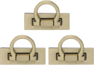 uxcell 3Set Turn Lock Clasp, Press Lock Clasp Closure Twist Turn Locks Hardware Buckle Fasteners for Purse Leather Bag Handbag Making Accessories (46x17.3mm, Bronze)