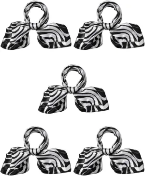 uxcell Women Square Scarf Scarves Leopard Printed Striped Polka Dots Pattern Kerchief Neckerchief
