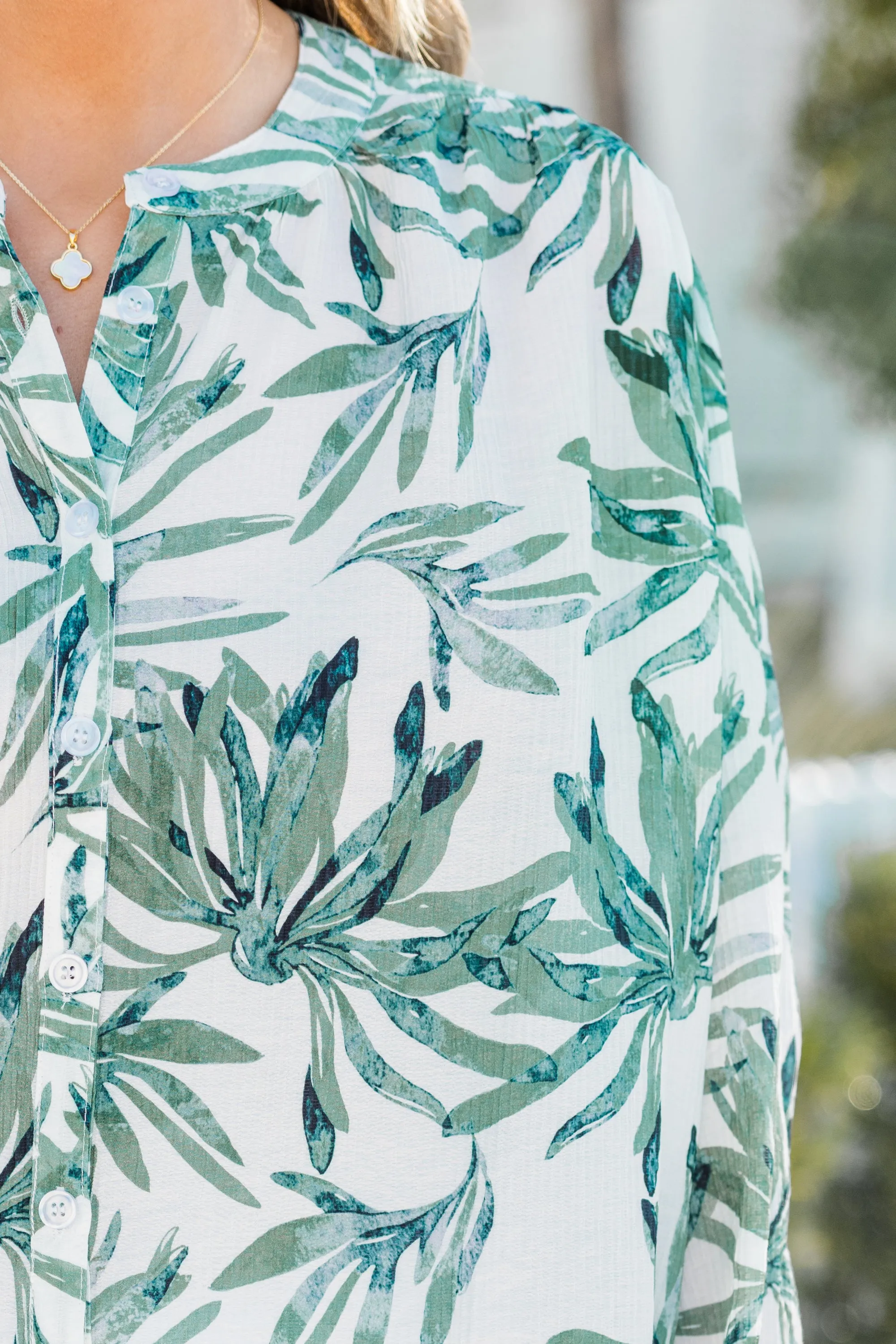 Vacation Mind Top, Green