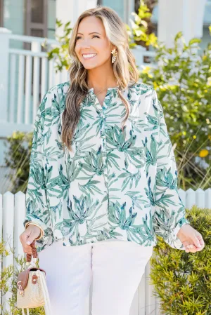 Vacation Mind Top, Green