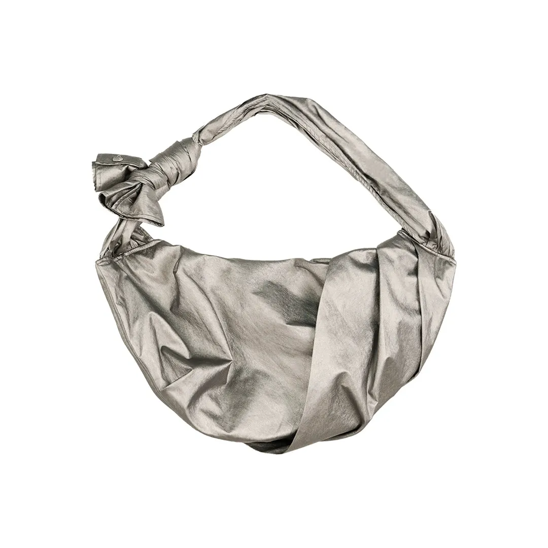 Versatile Pleated Knot Shoulder Bag
