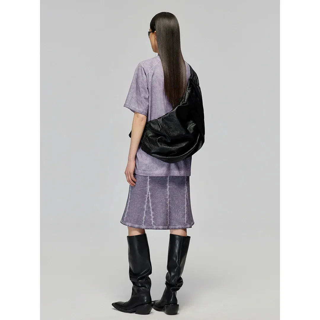 Versatile Pleated Knot Shoulder Bag