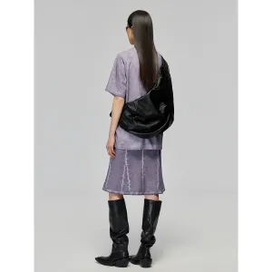 Versatile Pleated Knot Shoulder Bag