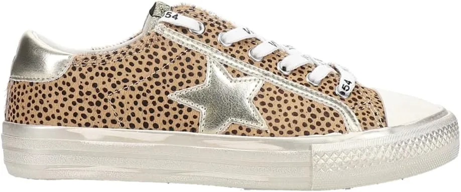 Vintage Havana Womens Alive Metallic Glitter Slip On Sneakers Shoes Casual - Gold