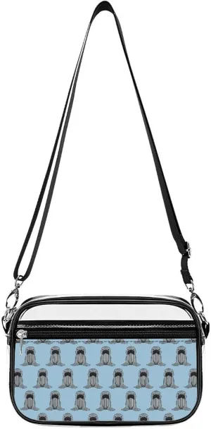 Walrus Chibi Clear Stadium Bag Mini Crossbody Bag Anti-Theft Side Shoulder Bags Messenger Bag Unisex