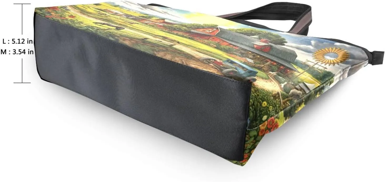 Women Tote Bags Pasture Flowers Floral Top Handle Satchel Handbags Shoulder Bag for Shopping 20847810