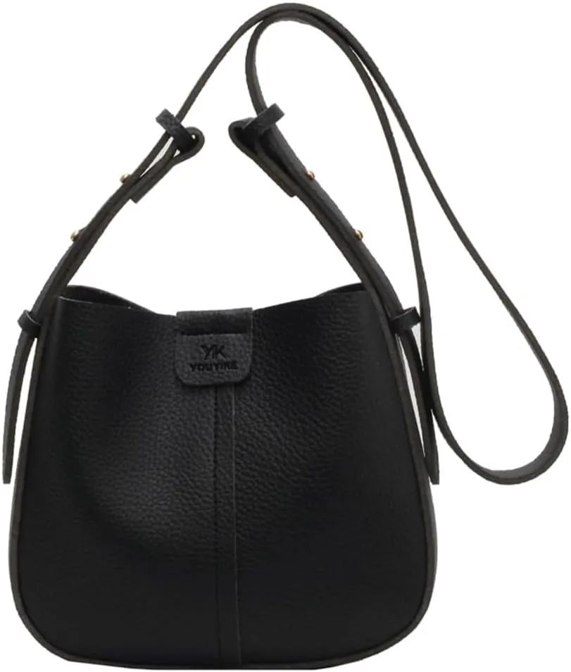Womens 2pcs Casual Vegan Leather Shoulder Bags Hobo Crossbody Bag Travel Shoulder Bags Cute Purse Handbag