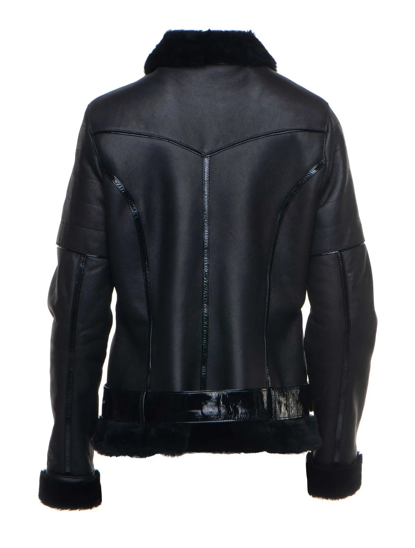 Womens Black Aviator Jacket