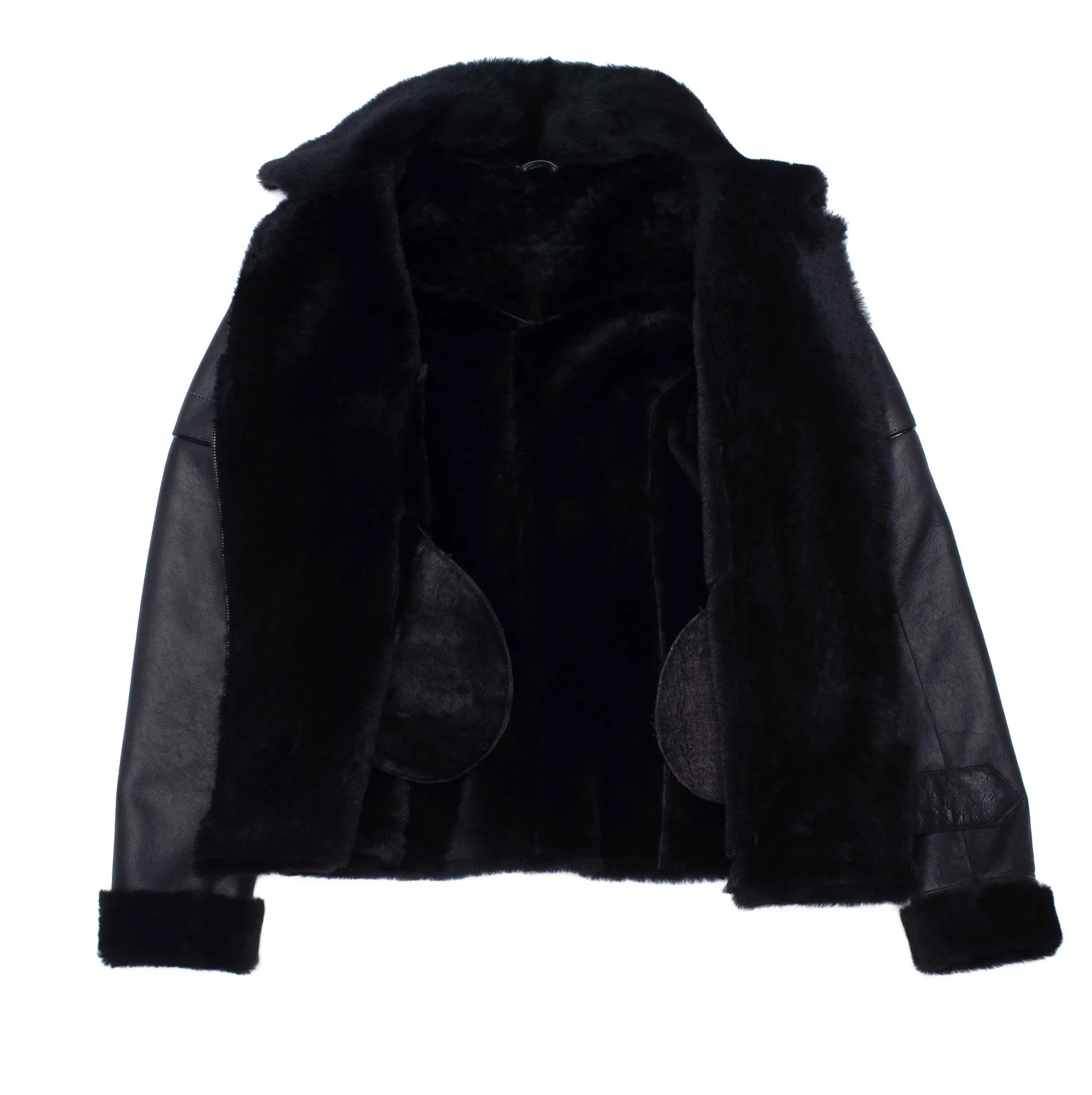 Womens Black Aviator Jacket