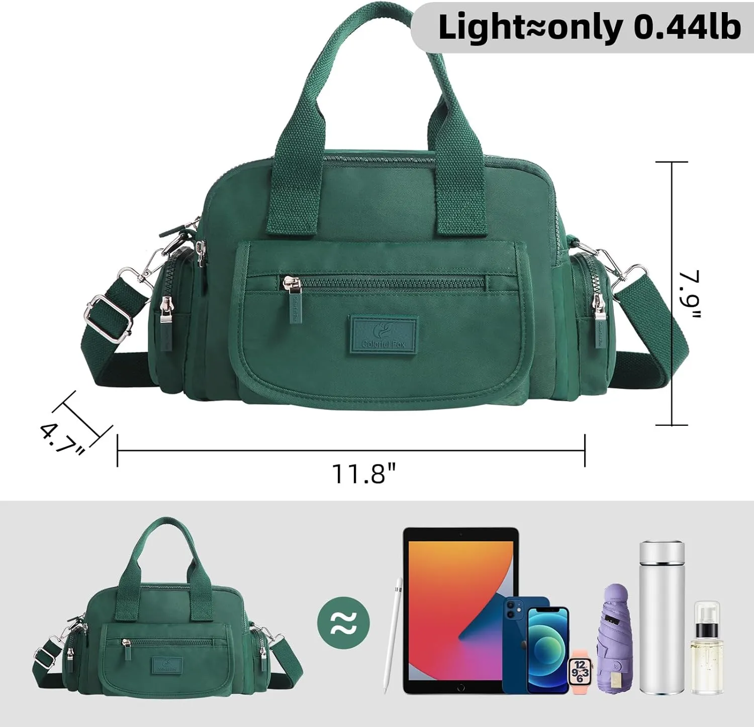 Women's Casual Shoulder Bag, Large Capacity Crossbody Bag, High-Density Nylon Waterproof Travel Wallet