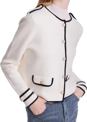 Women's Fashion Casual Cardigan Sweaters, Cropped Crewneck Button Up Knit Cardigans