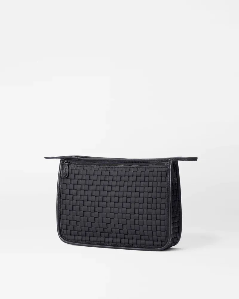 WOVEN CLUTCH BLACK