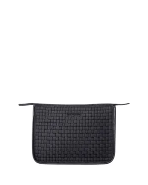 WOVEN CLUTCH BLACK