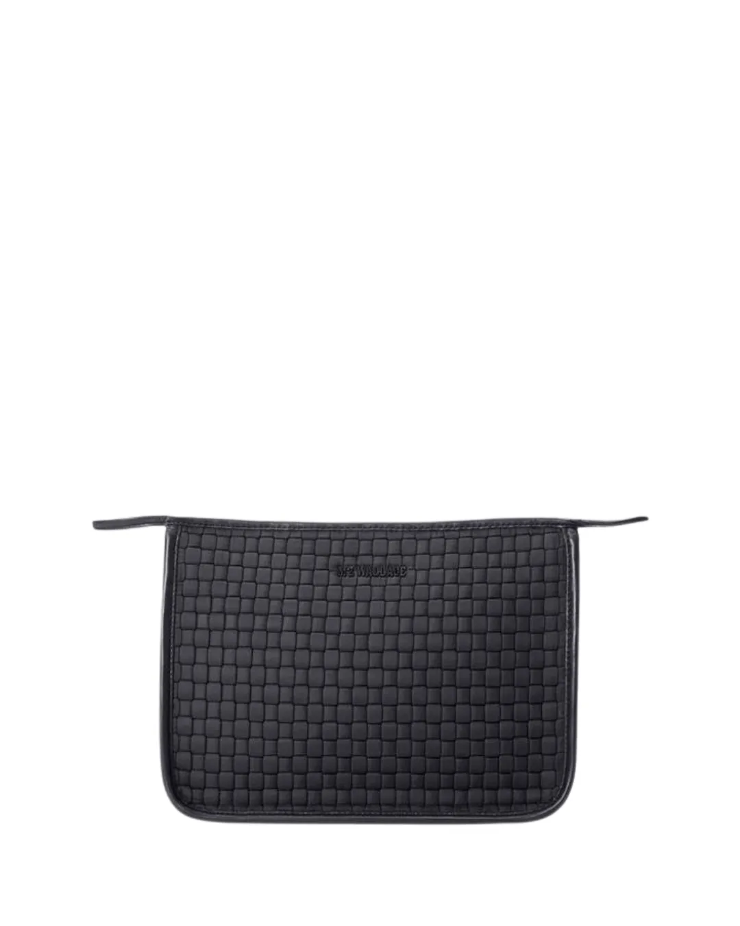 WOVEN CLUTCH BLACK