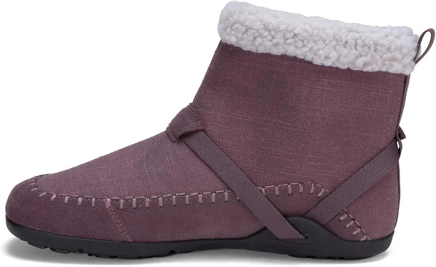 Xero Shoes Ashland Women’s Fall Boots, Vegan Casual Boots with a Soft Hemp Upper and a Cozy Faux Shearling Collar